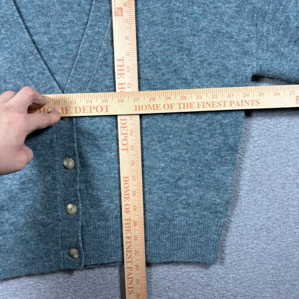 Lululemon Alpaca Wool Blend Cardigan Sweater Large Glacier Lake Teal LW3HQWS - Picture 6 of 6
